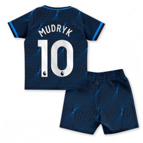 Chelsea Mykhailo Mudryk #10 Replika Babytøj Udebanesæt Børn 2023-24 Kortærmet (+ Korte bukser)